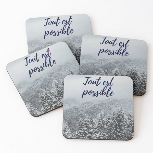 Item preview,  Anything is possible - popular french quotes theme gifts  designed and sold by RebelliousRosee.