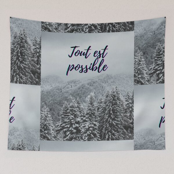 Item preview,  Anything is possible - popular french quotes theme gifts  designed and sold by RebelliousRosee.