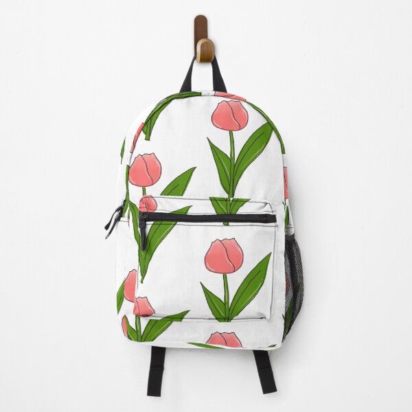 Artikelvorschau, Handbemalte rosafarbene Tulpen entworfen und verkauft von Art-Peace.
