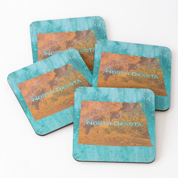 Item preview, North Dakota Rust on Teal designed and sold by Elisabeth Lucas.