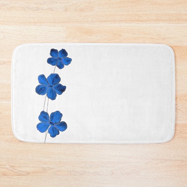 Item preview, Blue Flowers With Gold Contour designed and sold by IrinaIkar.