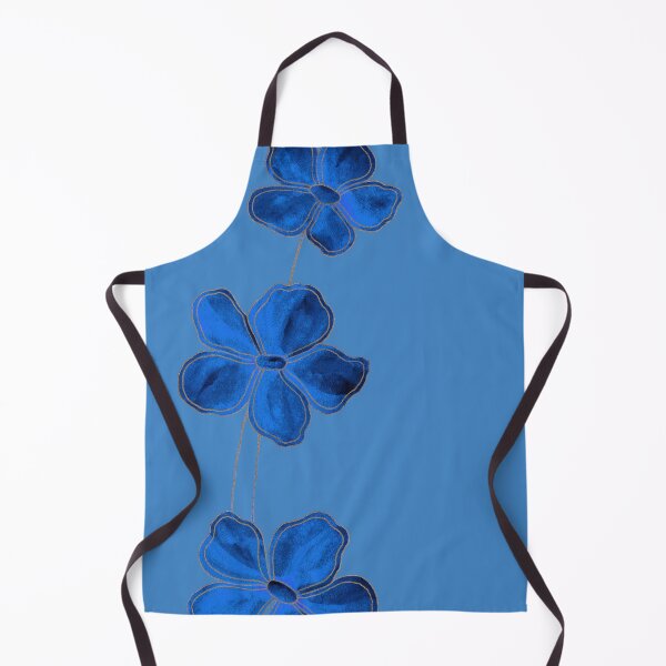 Item preview, Blue Flowers With Gold Contour designed and sold by IrinaIkar.