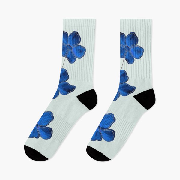 Item preview, Blue Flowers With Gold Contour designed and sold by IrinaIkar.