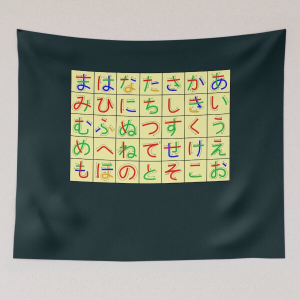 Item preview, hiragana chart117 designed and sold by rtWavehub.