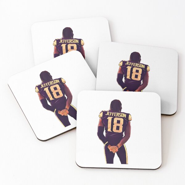 Item preview, Justin Jefferson 18 posing designed and sold by Friartown and more.