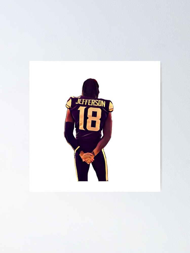 Justin Jefferson Youth Jersey Poster for Sale by Jalib