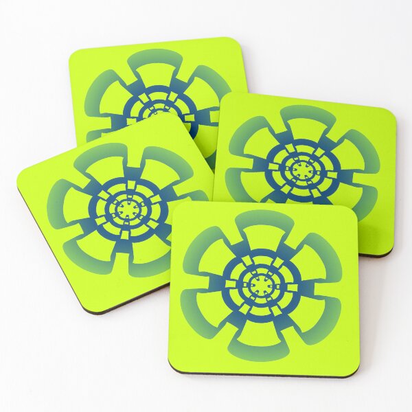 Item preview, Flower Wheel (BlueGreen) designed and sold by iAmAnAstronaut-.