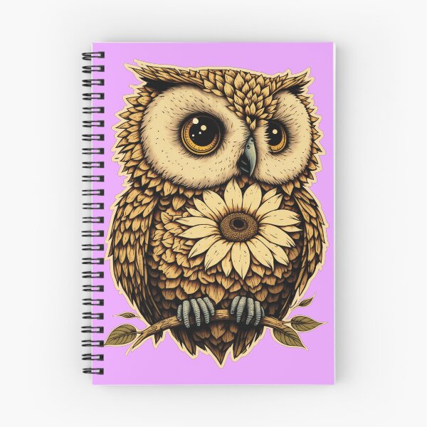 Item preview, Adorable Sunflower Owl Cute Bird designed and sold by tronictees.