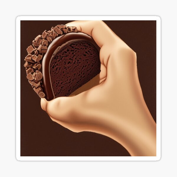 Imagine If Handful of Chocolate Sticker