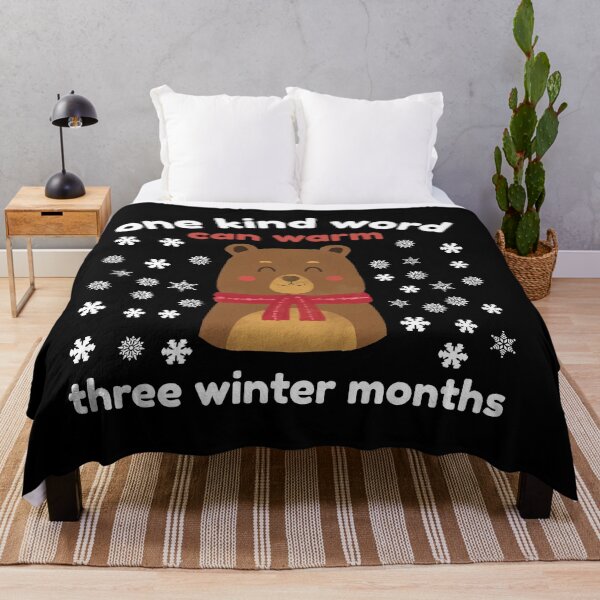 Item preview, One kind word can warm three winter months bears wintermood designed and sold by uranus1store.
