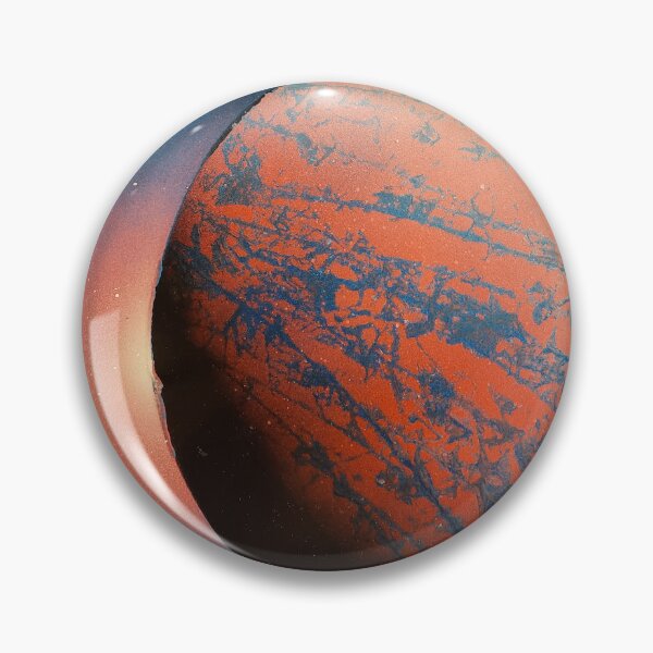 Item preview, Spray paint art red planet with the glow designed and sold by WoodRocksArt.