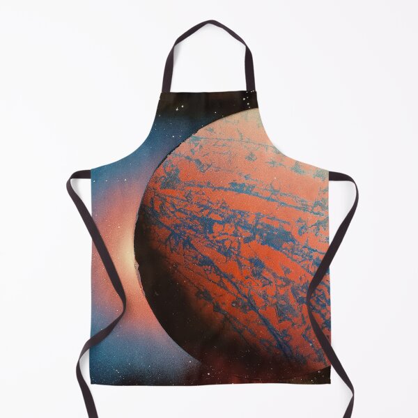 Item preview, Spray paint art red planet with the glow designed and sold by WoodRocksArt.