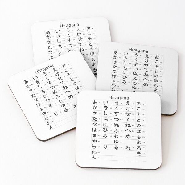 Item preview, Japanese Hiragana Chart Alphabet  Aesthetic Hiragana Chart87 designed and sold by rtWavehub.