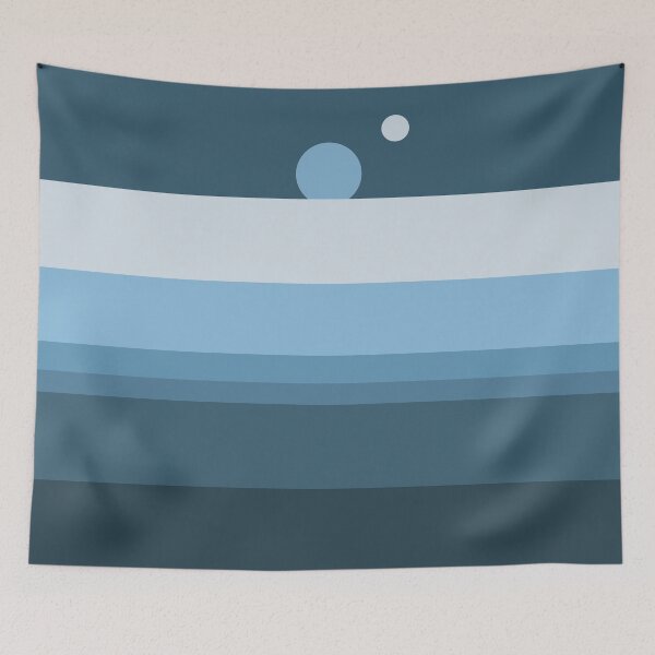 Item preview, For Lovers Of Stripes Double Blue Sunset Alien World Satisfying designed and sold by somersbyman.