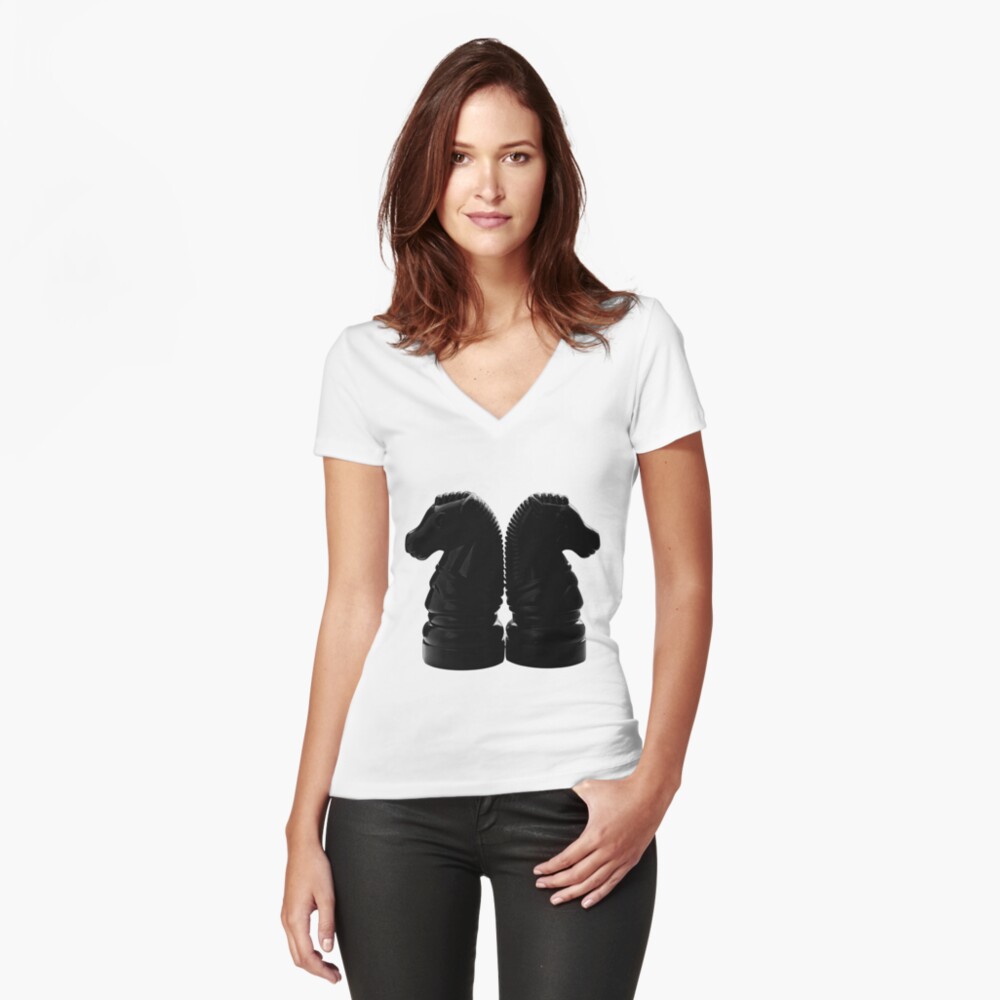 Item preview, Fitted V-Neck T-Shirt designed and sold by stillnessgifts.