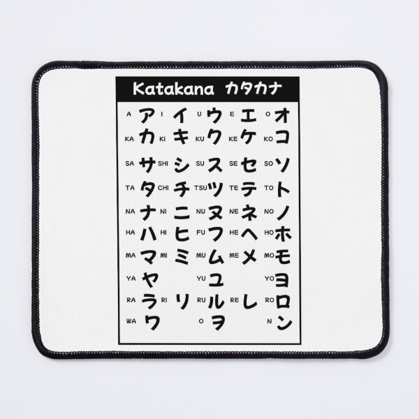 Item preview, katakana chart in a cool japanese writting178 designed and sold by rtWavehub.