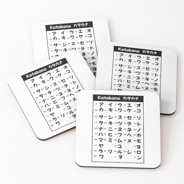 Item preview, katakana chart in a cool japanese writting178 designed and sold by rtWavehub.