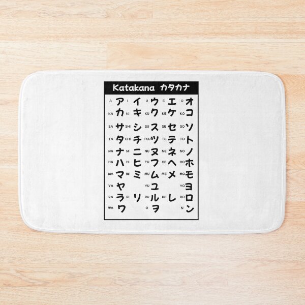 Item preview, katakana chart in a cool japanese writting178 designed and sold by rtWavehub.