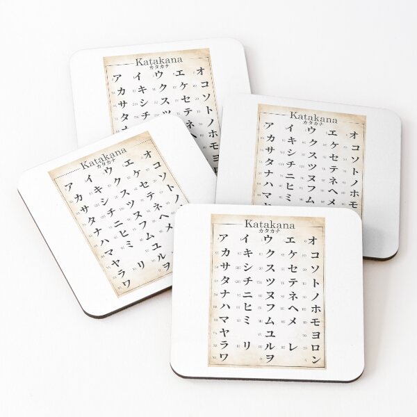 Item preview, katakana chart in old japanese writting173 designed and sold by rtWavehub.