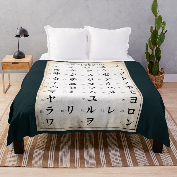 Item preview, katakana chart in old japanese writting173 designed and sold by rtWavehub.
