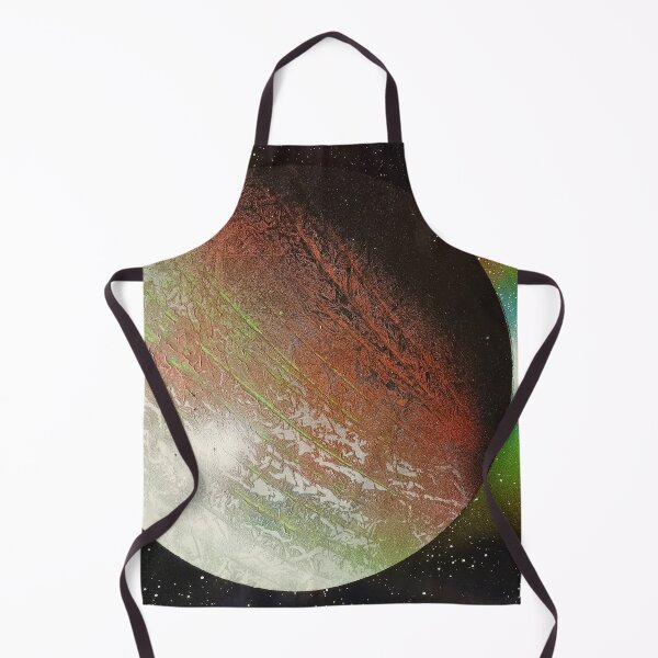 Item preview, Spray paint art red planet with the green glow designed and sold by WoodRocksArt.