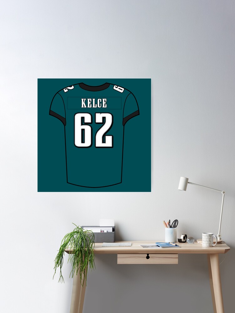 Jason Kelce Home Jersey Poster for Sale by designsheaven