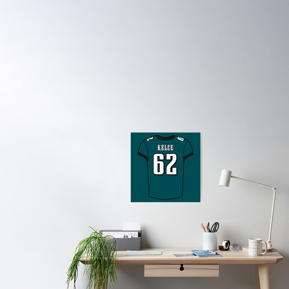 Jason Kelce Home Jersey Poster for Sale by designsheaven