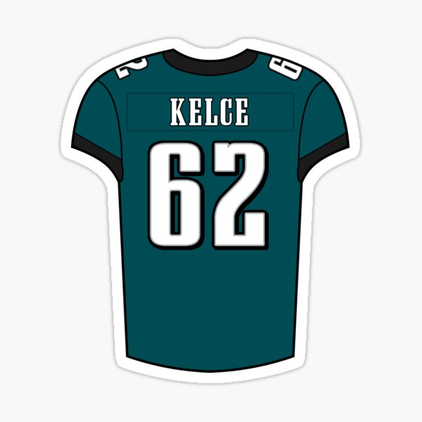 Jason Kelce Home Jersey Sticker for Sale by designsheaven