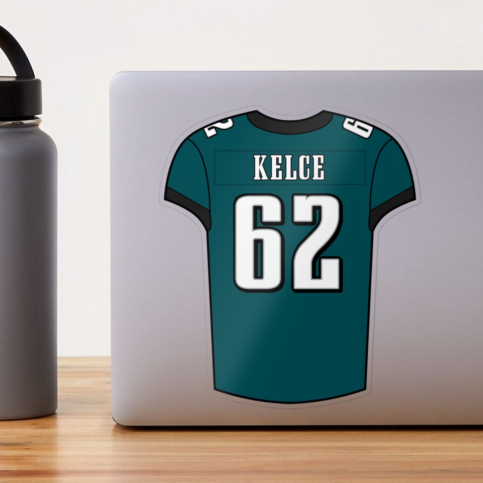 Jason Kelce Eagles Jersey Sticker for Sale by SmpleGphicFinds