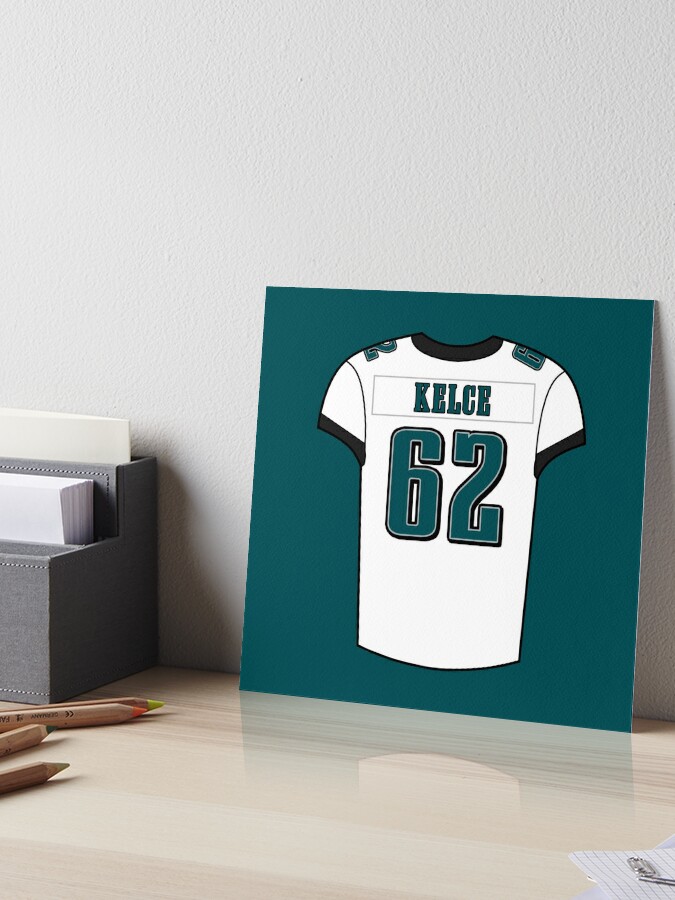 Jason Kelce Away Jersey Art Board Print for Sale by designsheaven