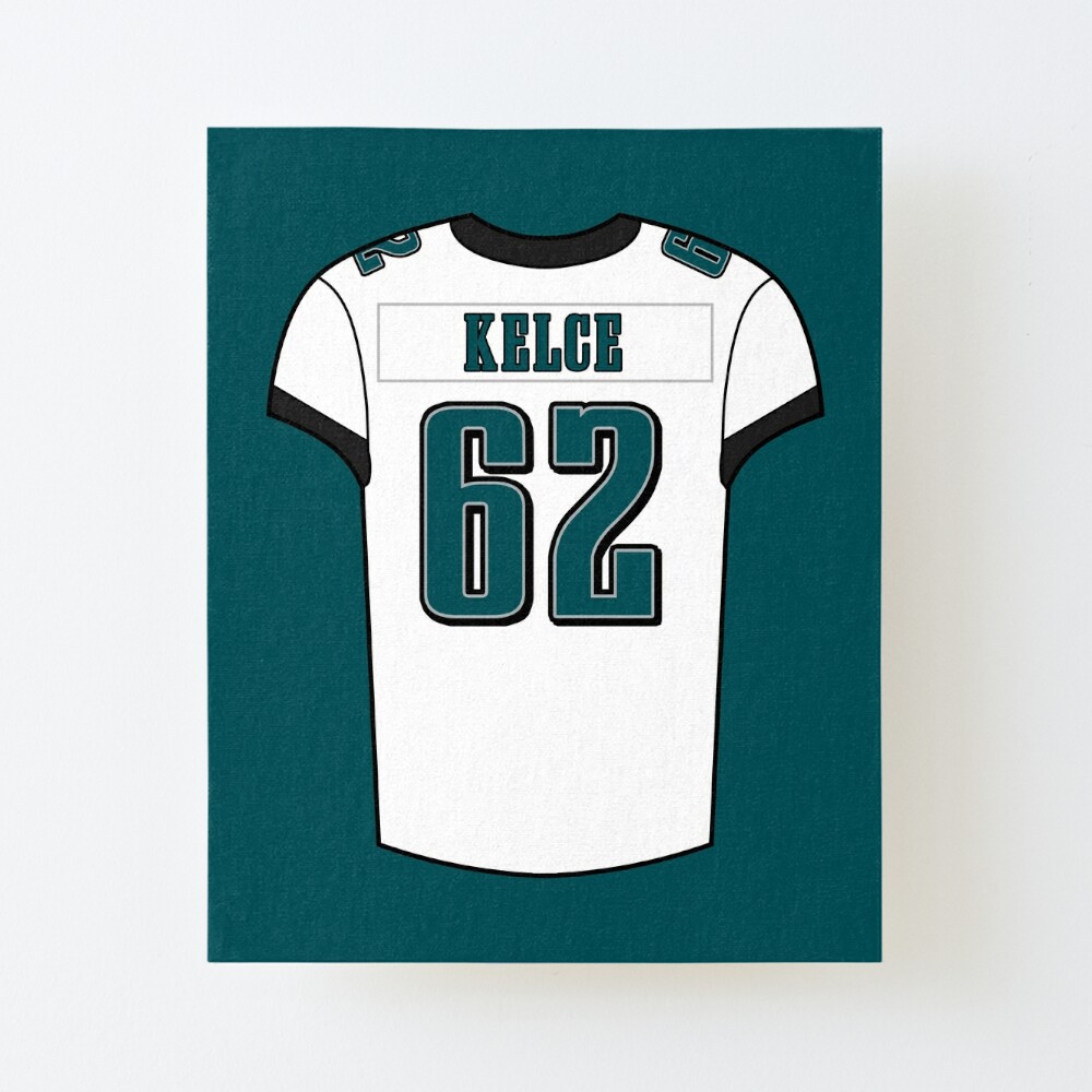 Jason Kelce Away Jersey Art Board Print for Sale by designsheaven