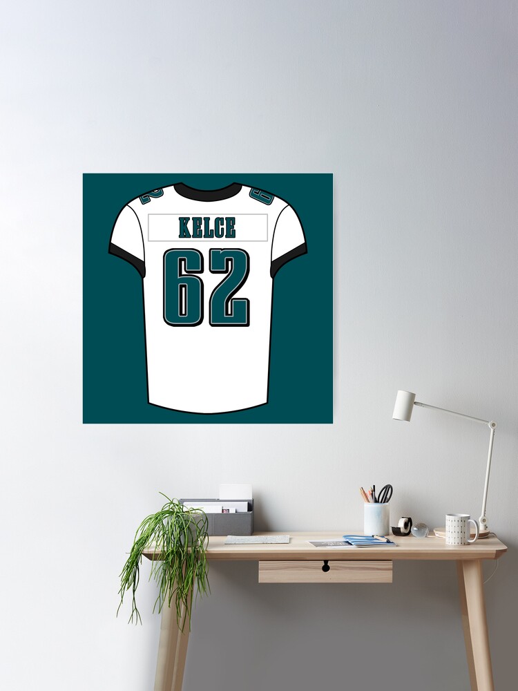 Jason Kelce Away Jersey Art Board Print for Sale by designsheaven