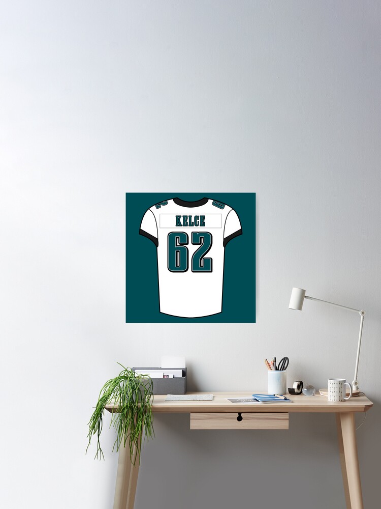 Jason Kelce Away Jersey Art Board Print for Sale by designsheaven