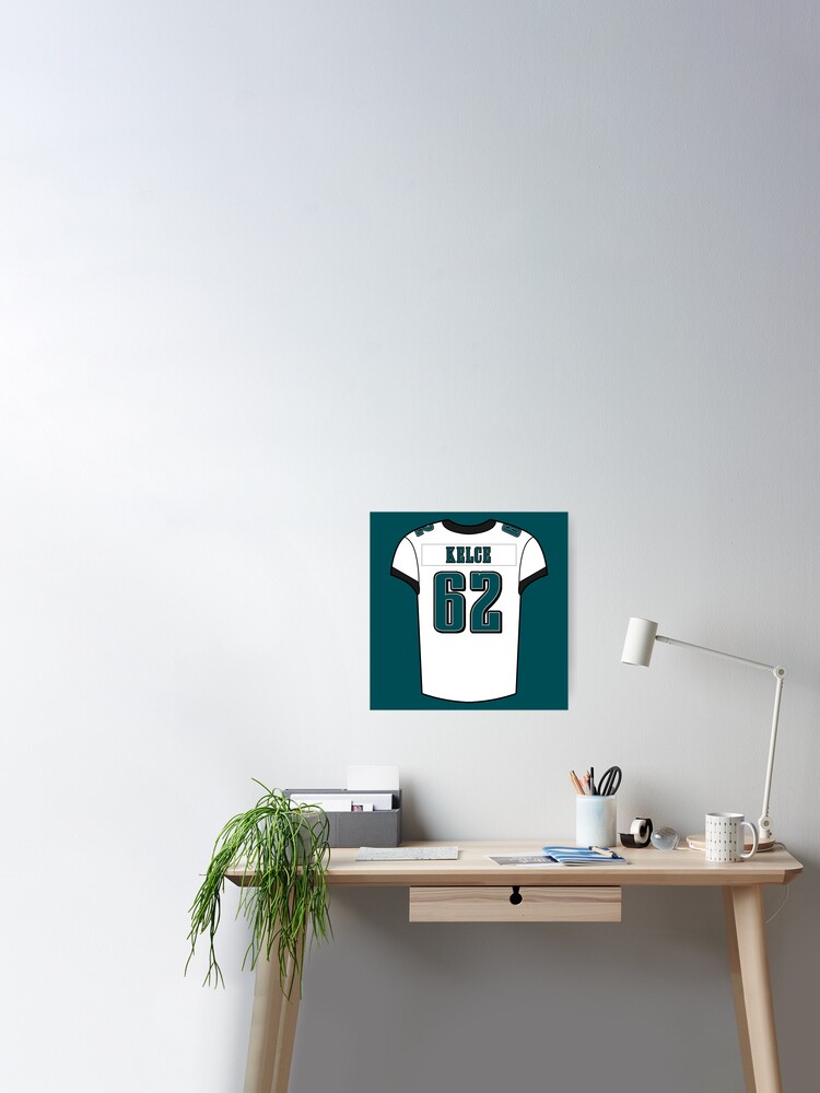 Jason Kelce Away Jersey Art Board Print for Sale by designsheaven