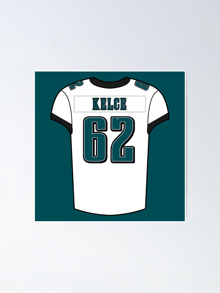 Jason Kelce Away Jersey' Poster for Sale by designsheaven