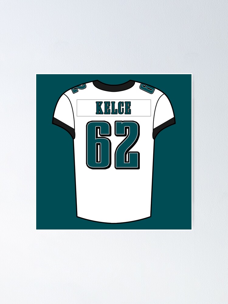 Jason Kelce Away Jersey Poster for Sale by designsheaven