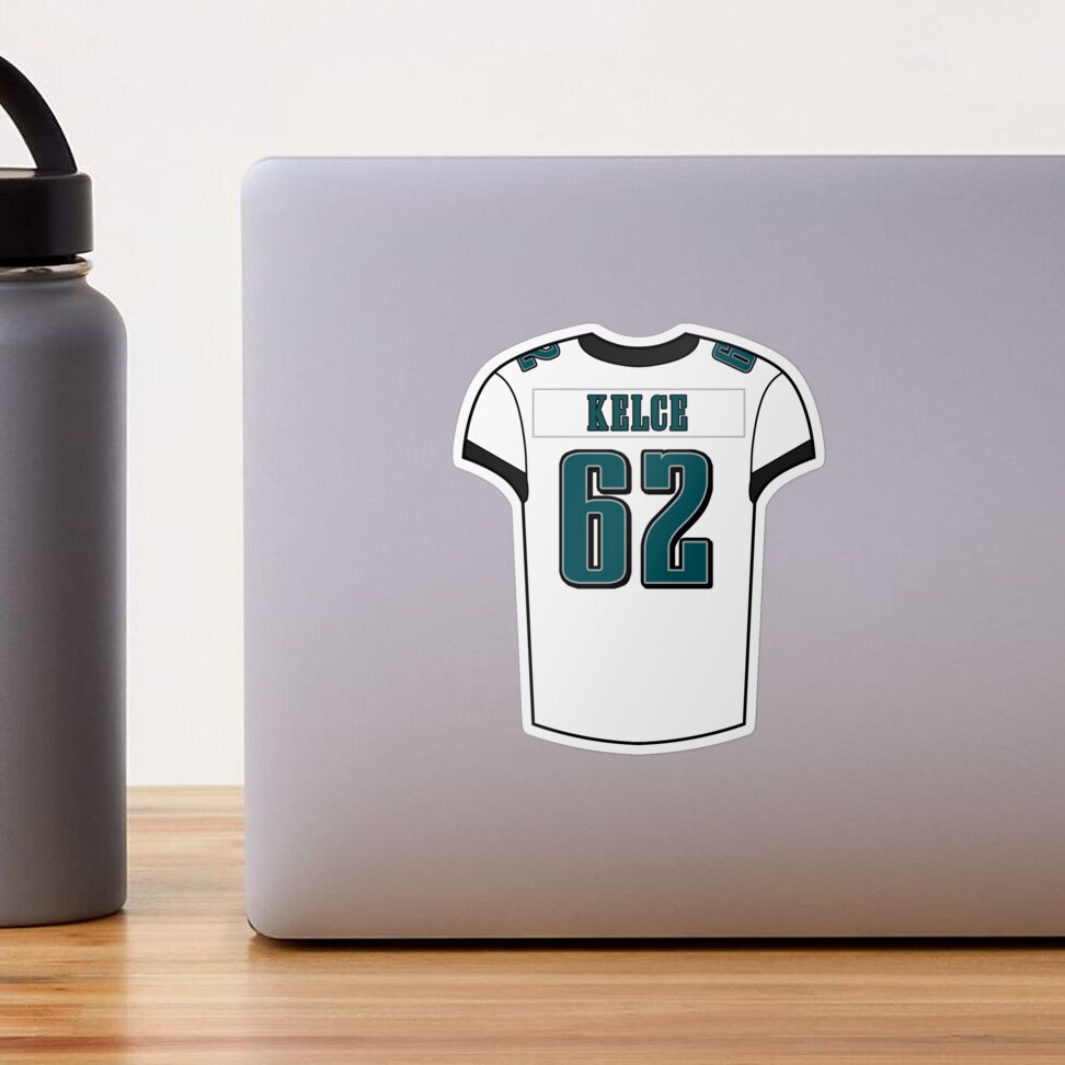 Jason Kelce Eagles Jersey Sticker for Sale by SmpleGphicFinds