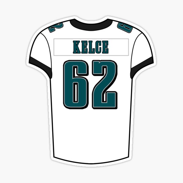 Jason Kelce Home Jersey Sticker for Sale by designsheaven