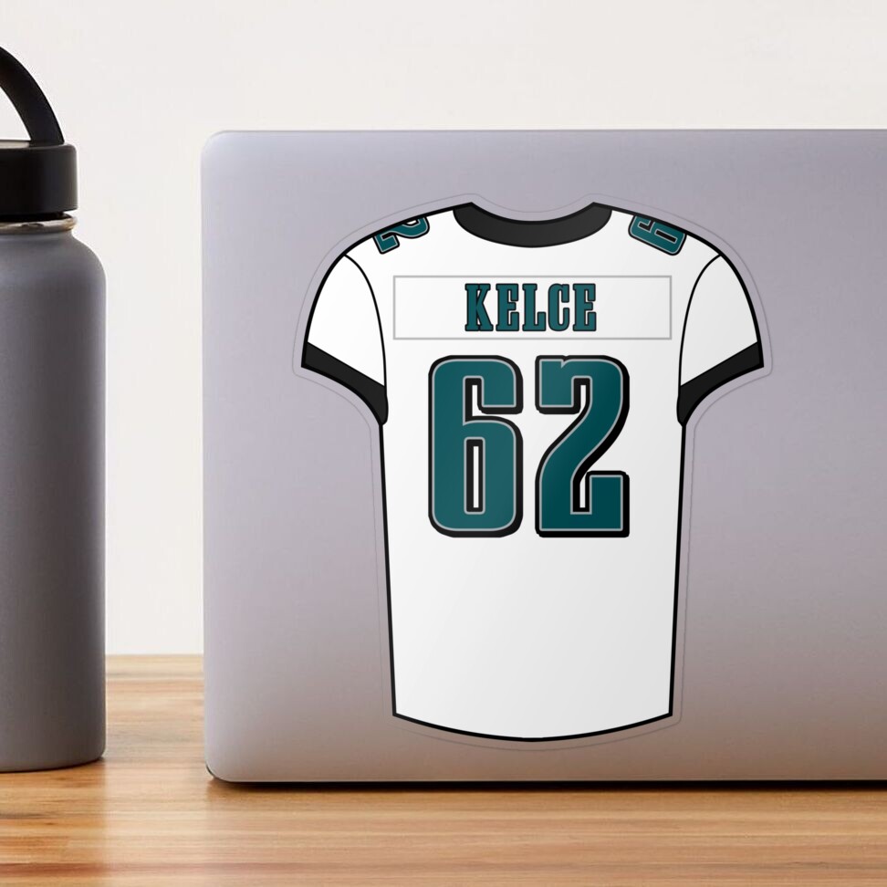 Jason Kelce Away Jersey Sticker for Sale by designsheaven