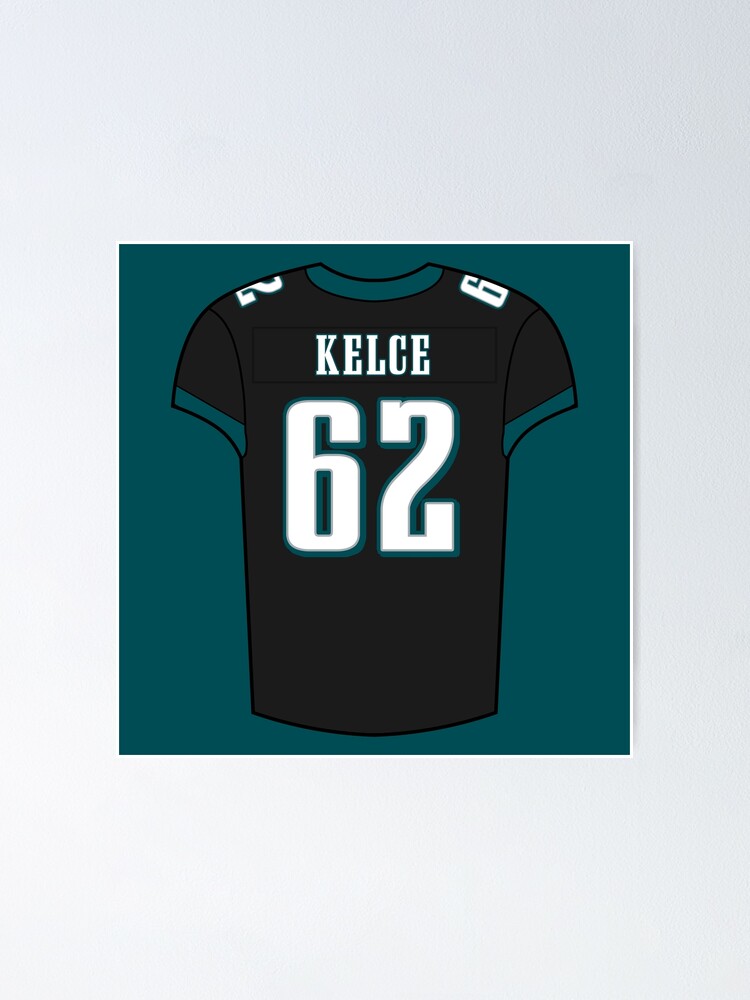 Jason Kelce Away Jersey Poster for Sale by designsheaven