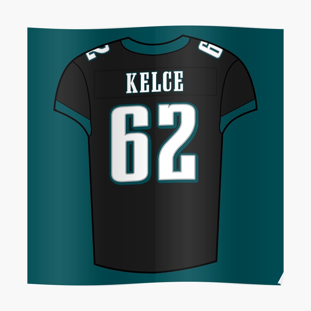 Jason Kelce Away Jersey Sticker for Sale by designsheaven