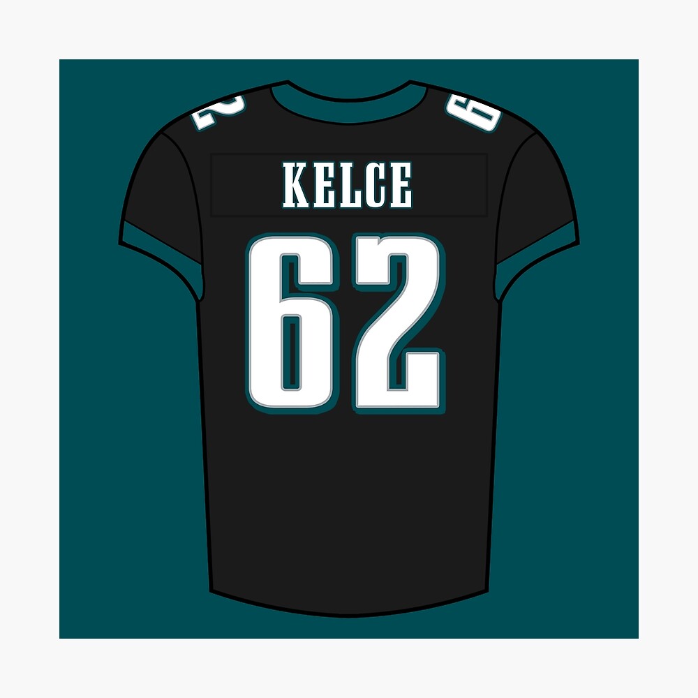 Jason Kelce Away Jersey Art Board Print for Sale by designsheaven