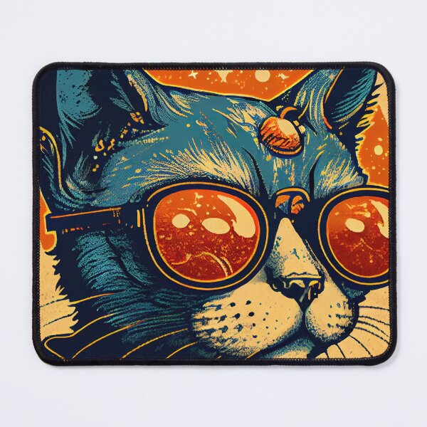 Item preview, Psychedelic Cat Wearing Sunglasses designed and sold by dholzric.