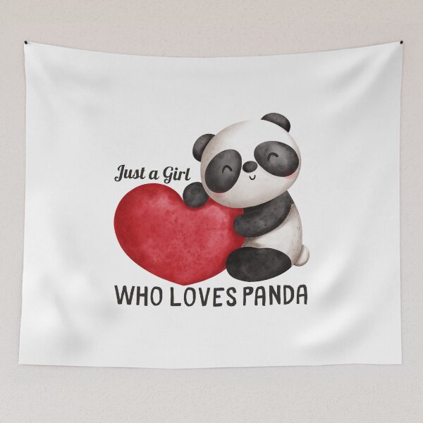 Item preview, Just a Girl Who Loves Panda designed and sold by qawistz.
