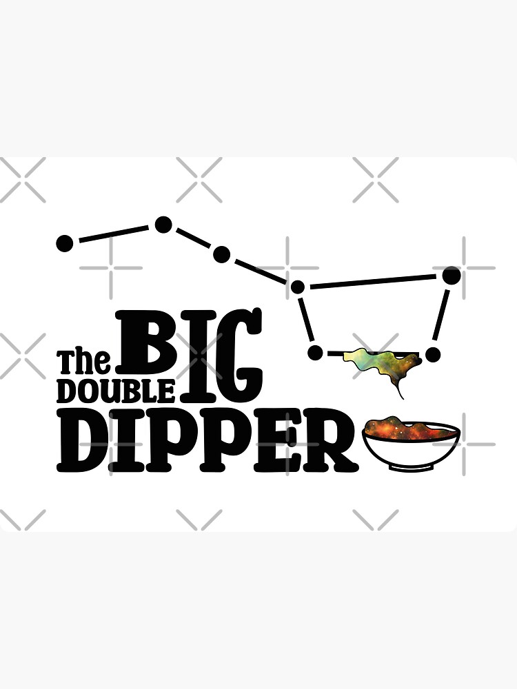 "The Big double Dipper (in black)" Sticker for Sale by Cavemen Redbubble
