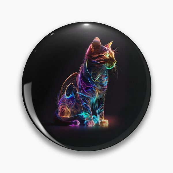 Item preview, Neon surreal cat designed and sold by KittyCat08.