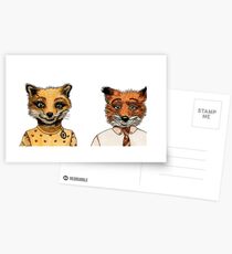 Mr. and Mrs. Fox Postcards
