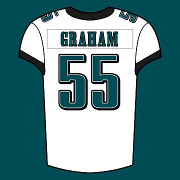 Brandon Graham Away Jersey Sticker for Sale by designsheaven