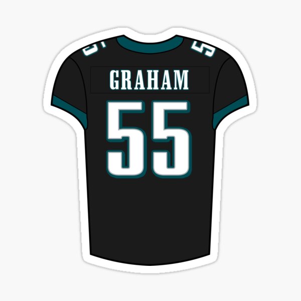 Brandon Graham Home Jersey Sticker for Sale by designsheaven