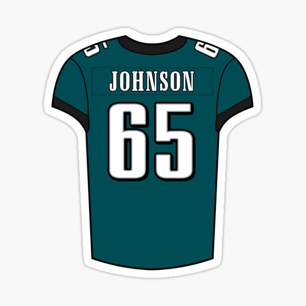 Lane Johnson Home Jersey Sticker for Sale by designsheaven